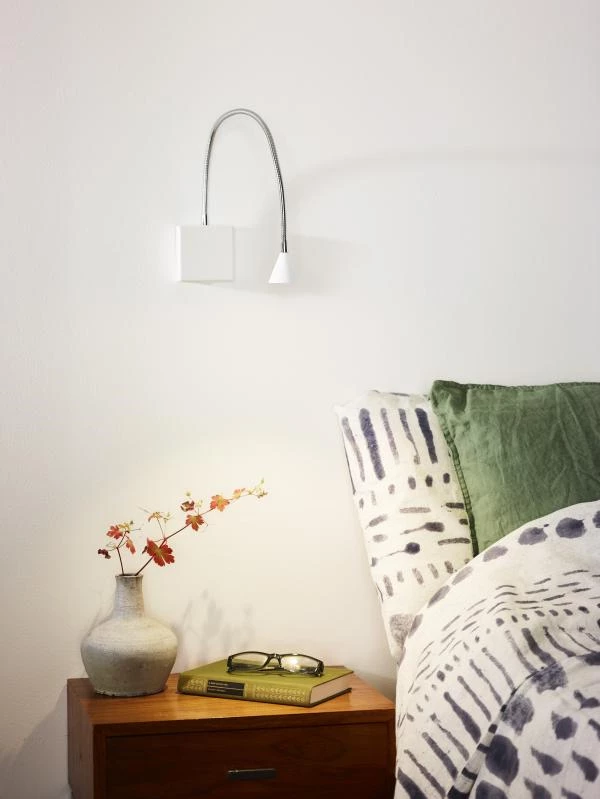 Lucide BUDDY - Bedlamp / Wandlamp - LED - 1x4W 4000K - Wit - sfeer 1